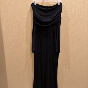 Elegant Black Strapless Dress